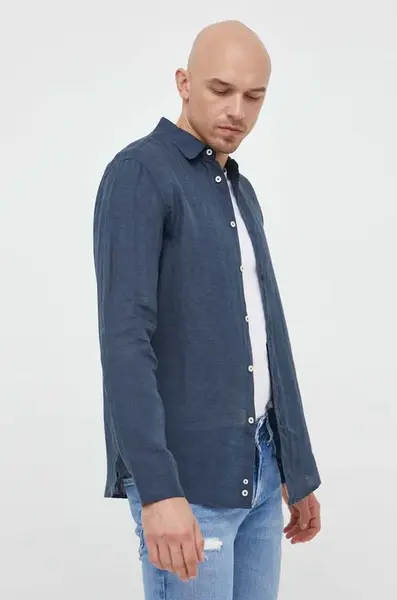 Ľanová košeľa United Colors of Benetton