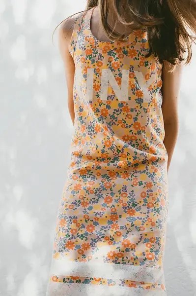 Dievčenské bavlnené šaty Tinycottons GARDEN DRESS