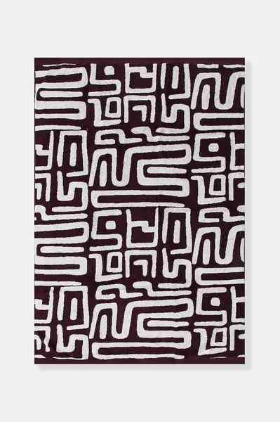 Bavlnený uterák OAS bordová farba, 8001