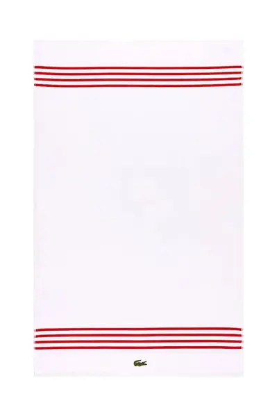 Stredný bavlnený uterák Lacoste LCOURTLI Rouge 90 x 150 cm