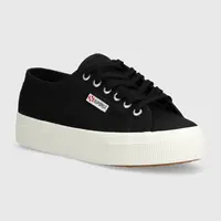 Tenisky Superga 2740 PLATFORM dámske, biela farba, S21384W