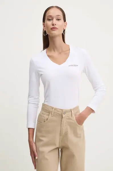 Tričko s dlhým rukávom Guess Jeans