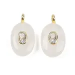 Natural Quartz Crystal & Cubic Zirconia Pendants