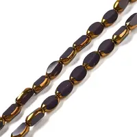 Electroplate Opaque Color Glass Beads Strands