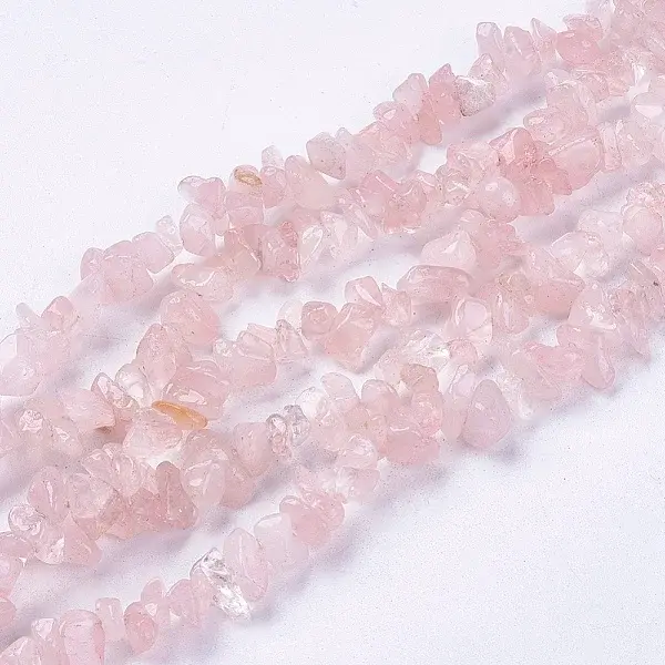 Natural Rose Quartz Stone Bead Strands
