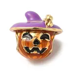 Halloween Brass Enamel European Beads
