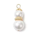 White Round Shell Pearl Pendants