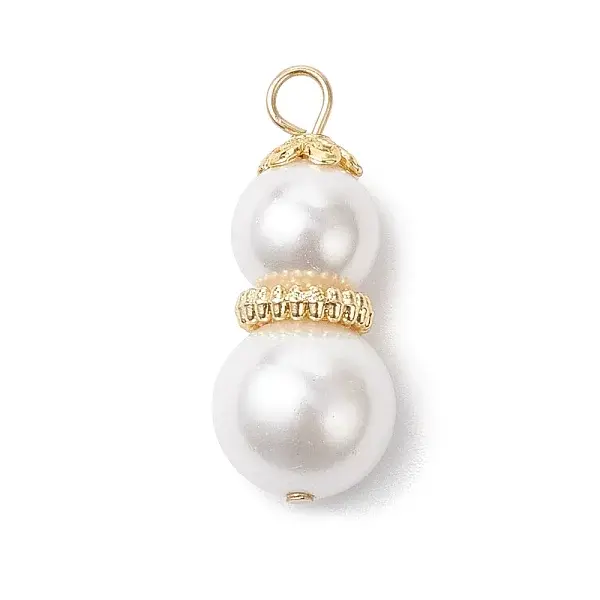 White Round Shell Pearl Pendants