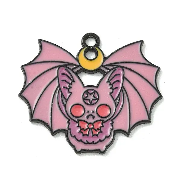 Halloween Theme Alloy Enamel Pendants