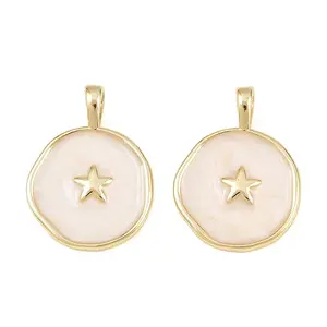 Brass Enamel Pendants