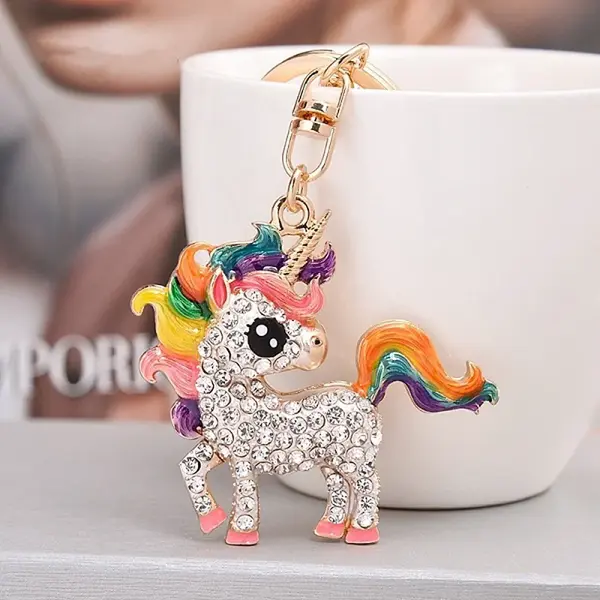 Alloy Rhinestone Keychains