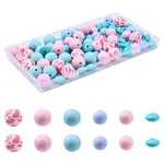 85Pcs 4 Styles Food Grade Eco-Friendly Silicone Beads