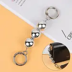 Silver Color Glass Pearl Bag Extension Chains