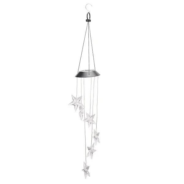 LED Solar Powered Star Wind Chime