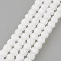 Synthetic Crackle Quartz Beads Strands