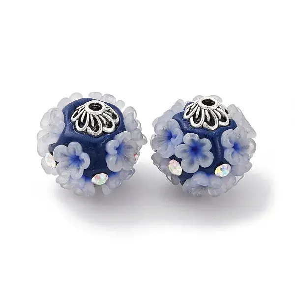 Handmade Resin Indonesia Round Beads