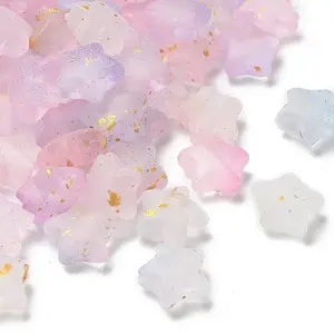Gradient Color Transparent Acrylic Beads