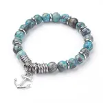 Natural Ocean Jasper Charm Bracelets
