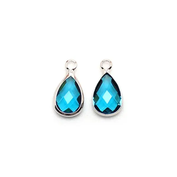 Faceted Glass Pendants