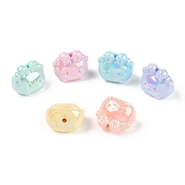 AB Color Plated Acrylic Beads