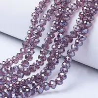 Electroplate Glass Beads Strands