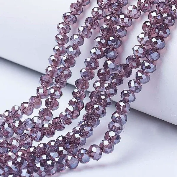 Electroplate Glass Beads Strands