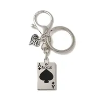 Alloy Playing Card Keychains