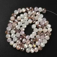 Electroplate Glass Beads Strands