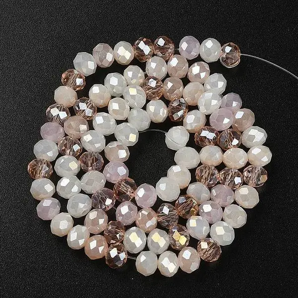 Electroplate Glass Beads Strands