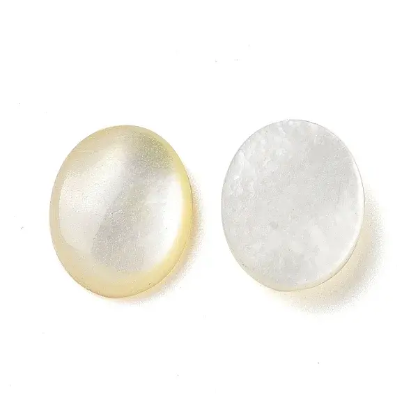 Natural Yellow Shell Cabochons