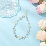 Alloy Glass Beads Phone Hand Strap Chains