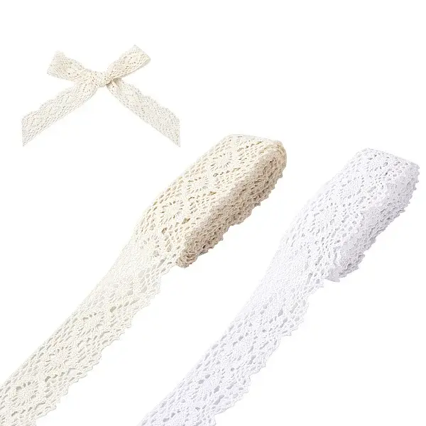 2 Rolls 2 Style Cotton Hollow Ribben