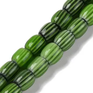 Handmade Lampwork Chevron Beads Strands