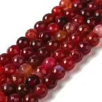 Dyed & Heated Natural Dragon Veins Agate Beads Strands