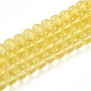 Baking Paint Transparent Glass Beads