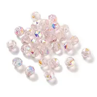 Electroplate Round Glass Beads