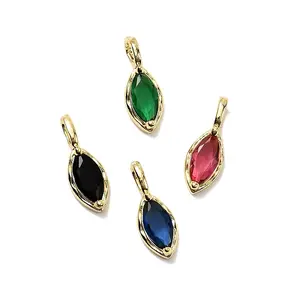 Horse Eye Brass Glass Charms