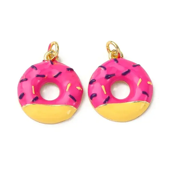 Rack Plating Brass Enamel Pendants
