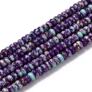 Synthetic Imperial Jasper Dyed Beads Strands