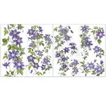 4 Sheets 4 Styles Retro Theme PVC Waterproof Decorative Stickers