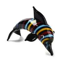 3D Dolphin Handmade Lampwork Display Decoration