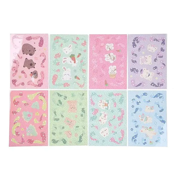 8Pcs PVC Waterproof Stickers