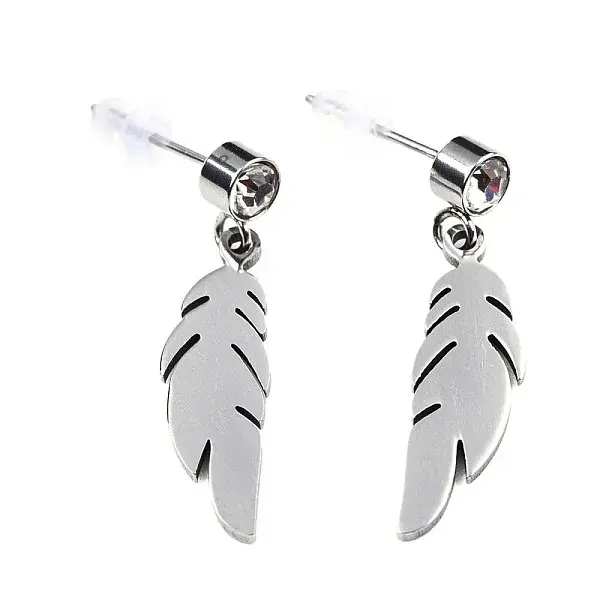 201 Stainless Steel Dangle Stud Earrings