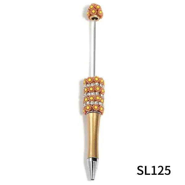 5Pcs Sunflowers Plastic Beadable Pens