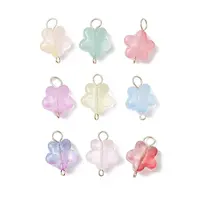 30Pcs Glass Star Connector Charms