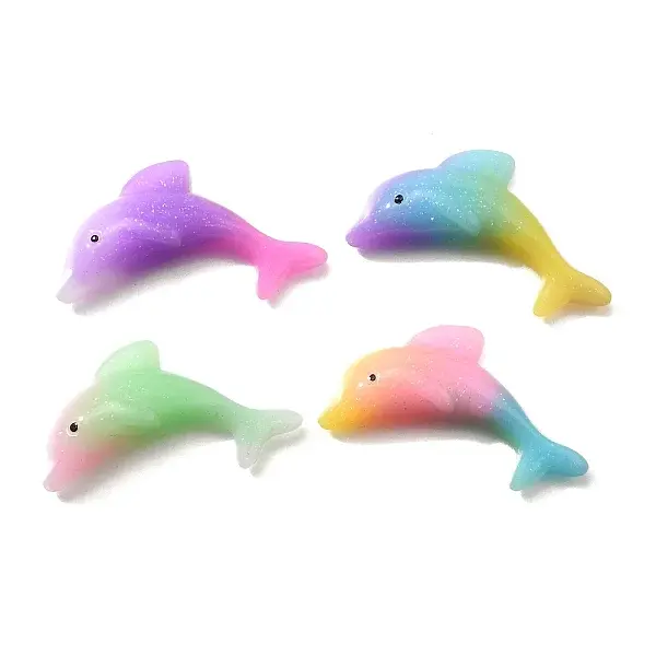 Gradient Color Resin Cabochons