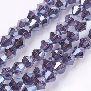 1 Strand Electroplate Glass Beads Strands
