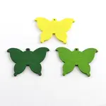 Dyed Butterfly Wood Pendants