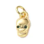 Brass Micro Pave Cubic Zirconia Charms