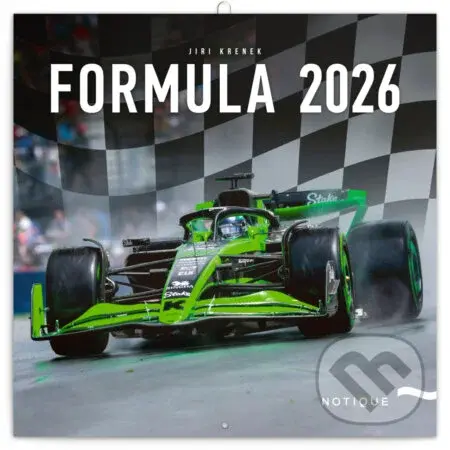 NOTIQUE Nástenný poznámkový kalendár Formula 2026 - Jiří Křenek (ilustrátor)